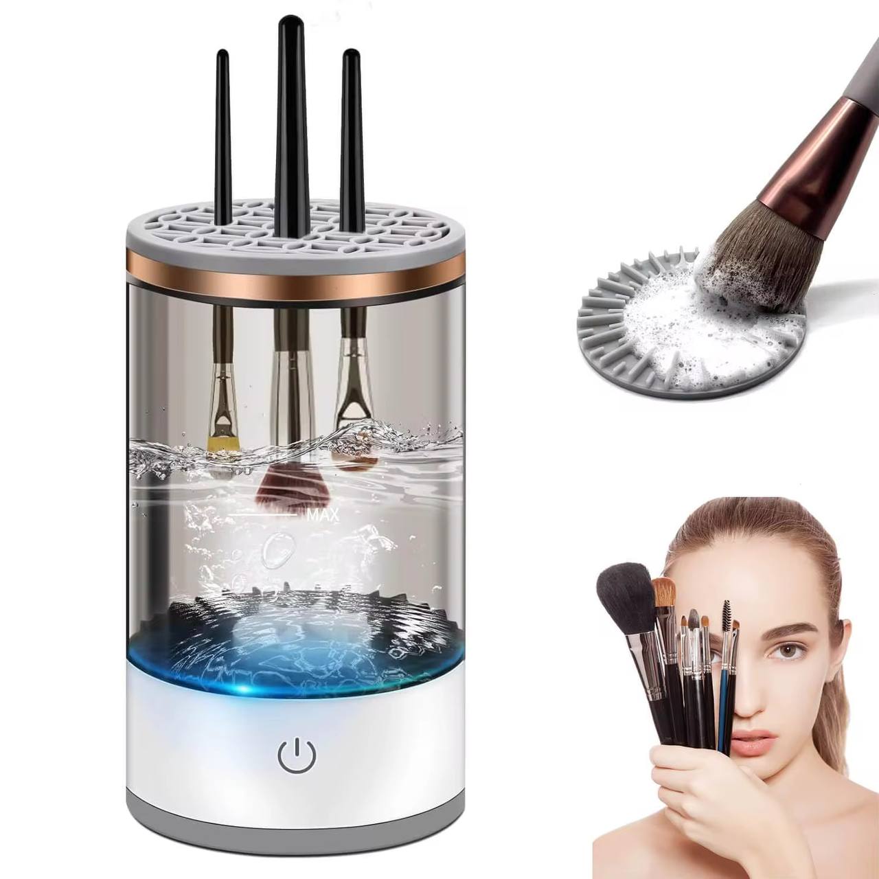 Nettoyeur Automatique de Pinceaux de Maquillage